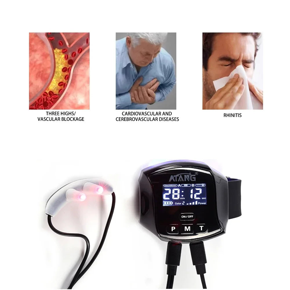 Blood Sugar Diabetic Wrist Watch Laser Health Physical Therapy Product Infrared Devices High Blood Pressure Cold Laser Therapy