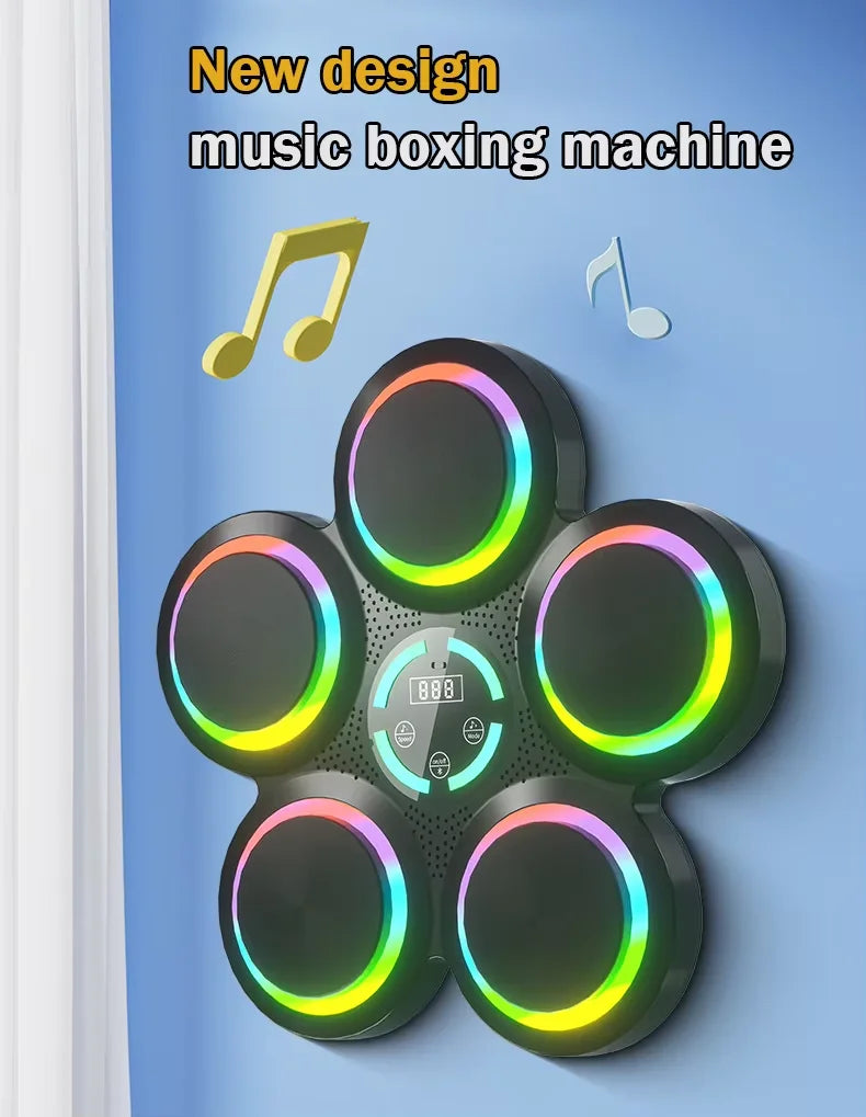 Electronic Punching Trainer Music Boxing Wall Mounted Smart Music Boxing Machine for Home and Gym