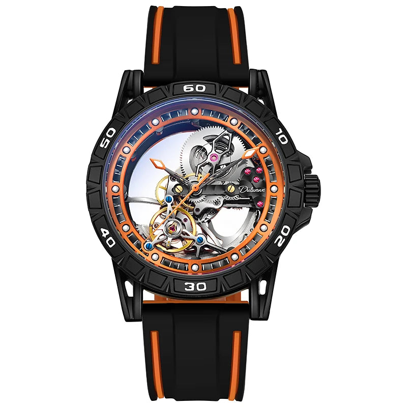 New Watches Mens Top Brand Luxury Automatic Mechanical Clock Casual Tourbillon Men Watch Sport Waterproof relogios masculino