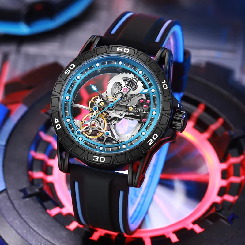 New Watches Mens Top Brand Luxury Automatic Mechanical Clock Casual Tourbillon Men Watch Sport Waterproof relogios masculino