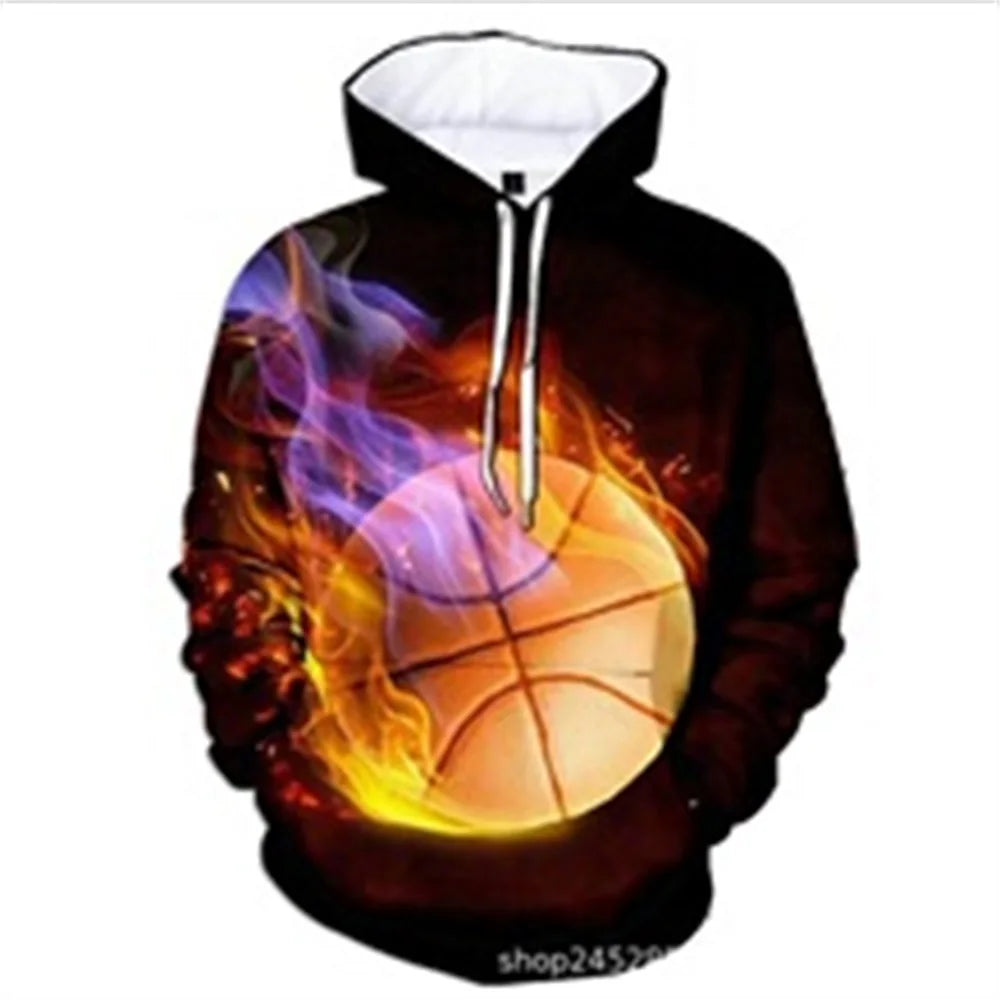 2025 Autumn Men's Stylish Casual Hooded Sports Sweatshirt, 3D Cute Snowman Print Daily Comfortable Loose-Fitting Sports Top