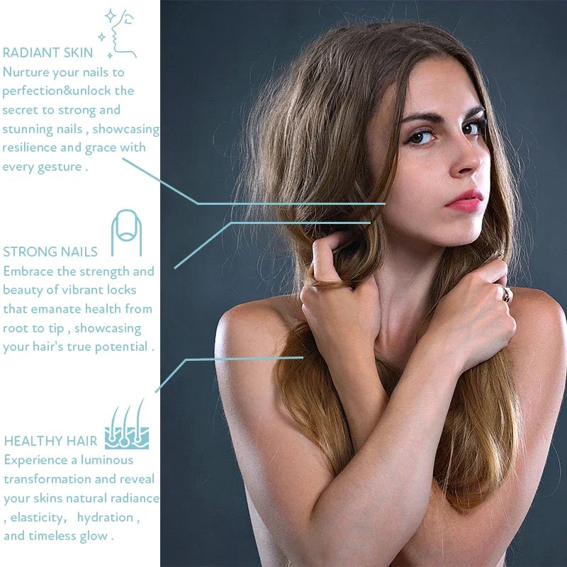 Biotin Capsule - with Vitamin B7, for Hair, Skin, Nail Health, Support Energy Production and Nervous System Health