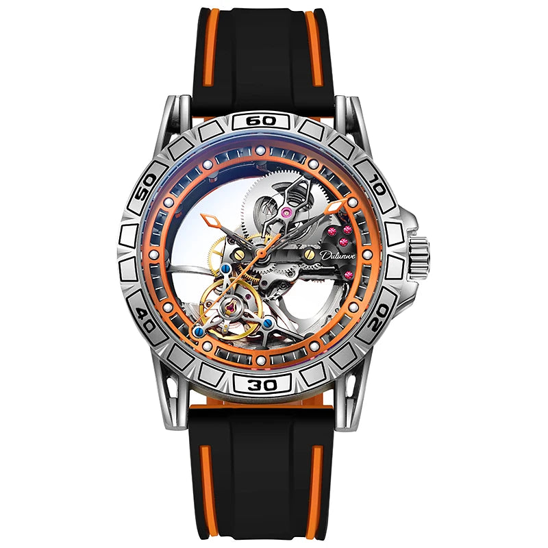 New Watches Mens Top Brand Luxury Automatic Mechanical Clock Casual Tourbillon Men Watch Sport Waterproof relogios masculino