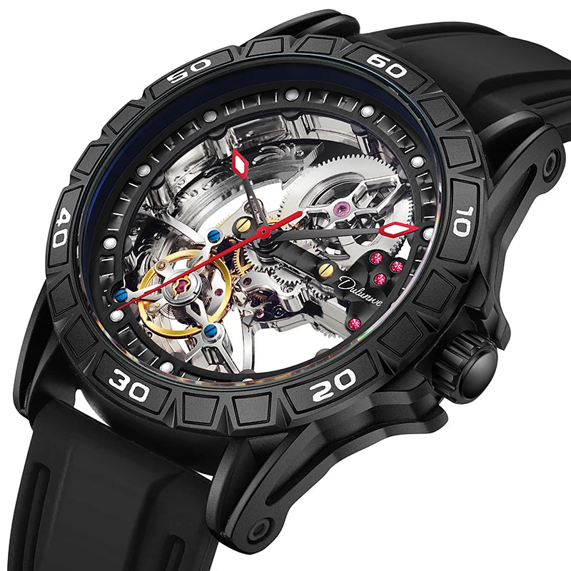 New Watches Mens Top Brand Luxury Automatic Mechanical Clock Casual Tourbillon Men Watch Sport Waterproof relogios masculino