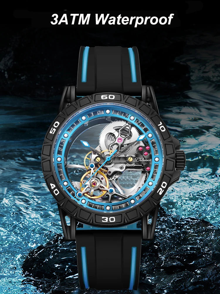 New Watches Mens Top Brand Luxury Automatic Mechanical Clock Casual Tourbillon Men Watch Sport Waterproof relogios masculino