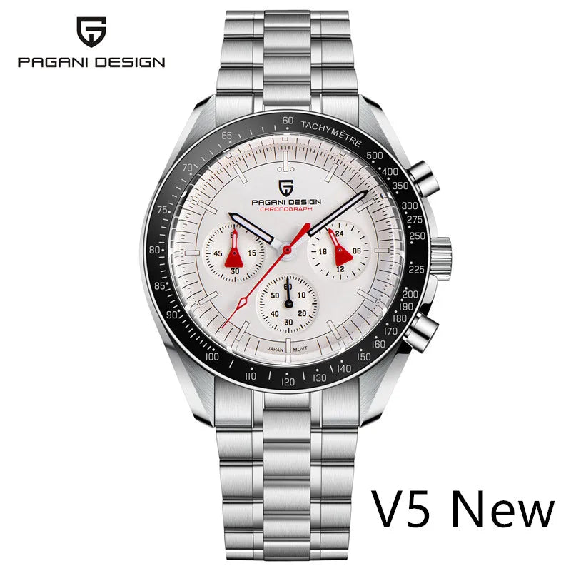 PAGANI DESIGN 2025 New Men's Watches Brand Luxury Quartz Watch Sport Chronograph Automatic Date AR Sapphire crystal Wristwatch