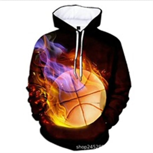 2025 Autumn Men's Stylish Casual Hooded Sports Sweatshirt, 3D Cute Snowman Print Daily Comfortable Loose-Fitting Sports Top